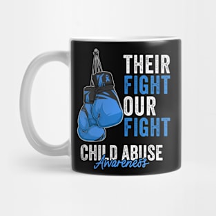 Child Abuse Prevention Awareness Month Blue Ribbon gift idea Mug